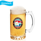 High Quality Printed Personalized Glass Beer Steins 16oz