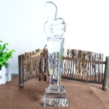 High Quality Crystal Hand Trophy Sandblasting Crystal Personal Trophy for Company, Home and Other