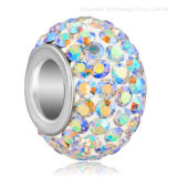 Wholesale Fashion Charm Rondelle European Big Hole Crystal Beads
