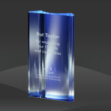 Blue Twin Peaks Crystal Award (MPI-CR-A1044BU-8)