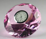 K9 Crystal Glass Diamond with Clock for Gift