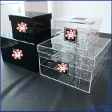 Beautiful Transparent Black White Acrylic Flower Box