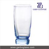 Solid Material Blue Drinking Glass Tumbler High Ball Glassware