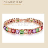Crystal Rhinestone Charm Chain Beads Bracelet