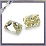 New Canary Yellow Long Cushion Cut Moissanite Stone for Fashion Jewelry