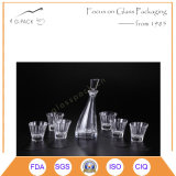 One Glass Bottle Fits 6 Cups for Wine/Glass Liqueurs Bottle
