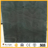 Imperial Black Wood Grain Marble Tiles with Cross Cut for Building Construction