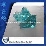 Qingdao Aqua Color Glass Chunks