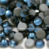 Montana Heat Transfer Hot Fix Glass Crystal Beads Hot Fix Rhinestone (HF-ss20 montana/4A grade)