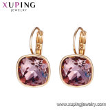 95087-Fashion Hoops Earring Popular Design Crystal From Swarovski Jewelry
