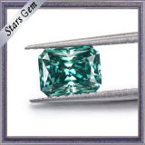 Various Size MID Green Color Radiant Cut Loose Moissanite on Sale