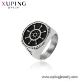 15470 Xuping Hot Sale Simple Design Jewelry High Quality Rhodium Plated Finger Ring