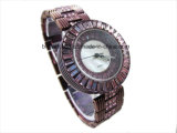 Full Diamond Lady Watch Steel Bracelet Chain Luxury Quartz Watch
