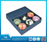 Ring Square Crystal Glass Fridge Magnets for Custom