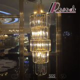 French Modern Large Cylindrical Luxury Crystal Chandelier for Convention Hall