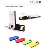 Free Logo Metal Twister Colorful Pendrive USB Flash Memory Pen Drive
