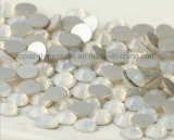 Round Flat Bottom Crystal Stones Nail Art Rhinestones (FB-SS6 white oppal)