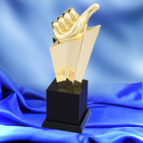 New Custom Metal Trophy Crystal Trophy Customized Thumb Good Employee Awards Conference Trophy Game