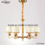 New Design Antique Fabric Modern Copper Crystal Chandelier Pendant Lighting