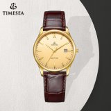 Luxury Miyota Gold Plated Mens Watch on Sale Stainless Steel Quartz Wrist Watch for Men 72806