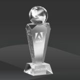 Clear Crystal Power Globe Award (MPI-CR-A320WS-60)