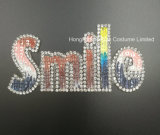 Small Smile Hotfix Rhinestone Motif Iron on Patches Applique for Shoe Bags Dress (TS-Smile)