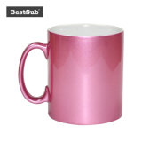 Bestsub 10oz Pink Sparkling Ceramic Sublimation Photo Mug (BE10FZ)