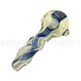 Newest Unique Design Glass Spoon Pipe Smoking Hand Pipe (ES-HP-321)