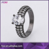Beautiful Finger Rings with Gold Plating Zirconia Stone