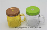Food Grade Embossment Spray Glass Mug Mini Glass Coffee Mug with Handle