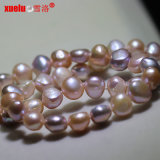 8-9mm Multi-Color Baroque Irregular Shape Freshwater Pearl Necklace (E130137)