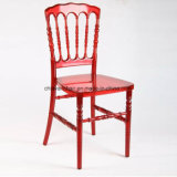Clear Red Polycarbonate Resin Napoleon Wedding Chairs
