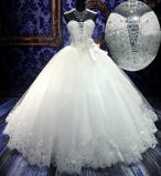 Sweetheart Crystals Wedding Dress Bridal Wedding Gown (H13363)