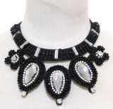 Woman Fashion New Waterdrop Crystal Collar Necklace Costume Jewelry (JE0189)