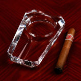 Crystal Ashtray & Glass Cigar Ashtray (KS13055)