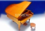 China Handmade Wooden Natural Grand Piano Shaped Music Box (LP-31) a