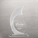 Frosted Crystal Wave Accent Trophy (#73264)