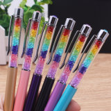 Wholesale Creative Metal Colorful Crystal Ball Pen