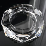 Round Glass Crystal Cigar Ashtray for Hotel Decoration (KS13031)