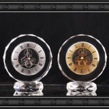 2016 New Design Crystal Glass Clock Gift