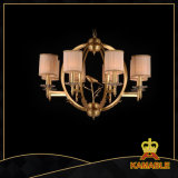 Classical Brass with Lampshade Pendant Chandelier (FD-0710-8)