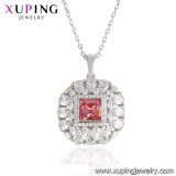 43104 Xuping Pink Color Crystals From Swarovski Bell Pendant Necklace for Women's Gift