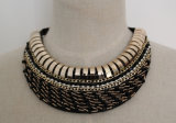 Fashion Jewelry Crystal Chunky Collar Necklace (JE0045)