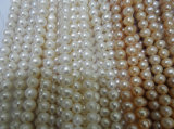 11-12mm Nearly Round Natural Pearl Strands (ES388)