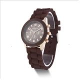 Plastic Strap Japan Movement Waterproof Contracted Crystal Watches