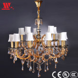 Classical Crystal Chandelier with Glass Arms