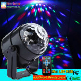 3W RGB Crystal Magic Rotating Ball Remote Control LED Magic Ball Lights for KTV Xmas Party Club Pub Disco DJ