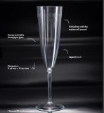 Crystal Clear Plastic Champagne Glass, Champagne Flute, Unbreakable