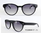 Wooden Brushed High Quality Acetate Sunglasses with Cr39 Lenses