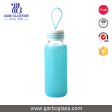 300ml Glass Bottle with Farbic or Silicon Sleeve
